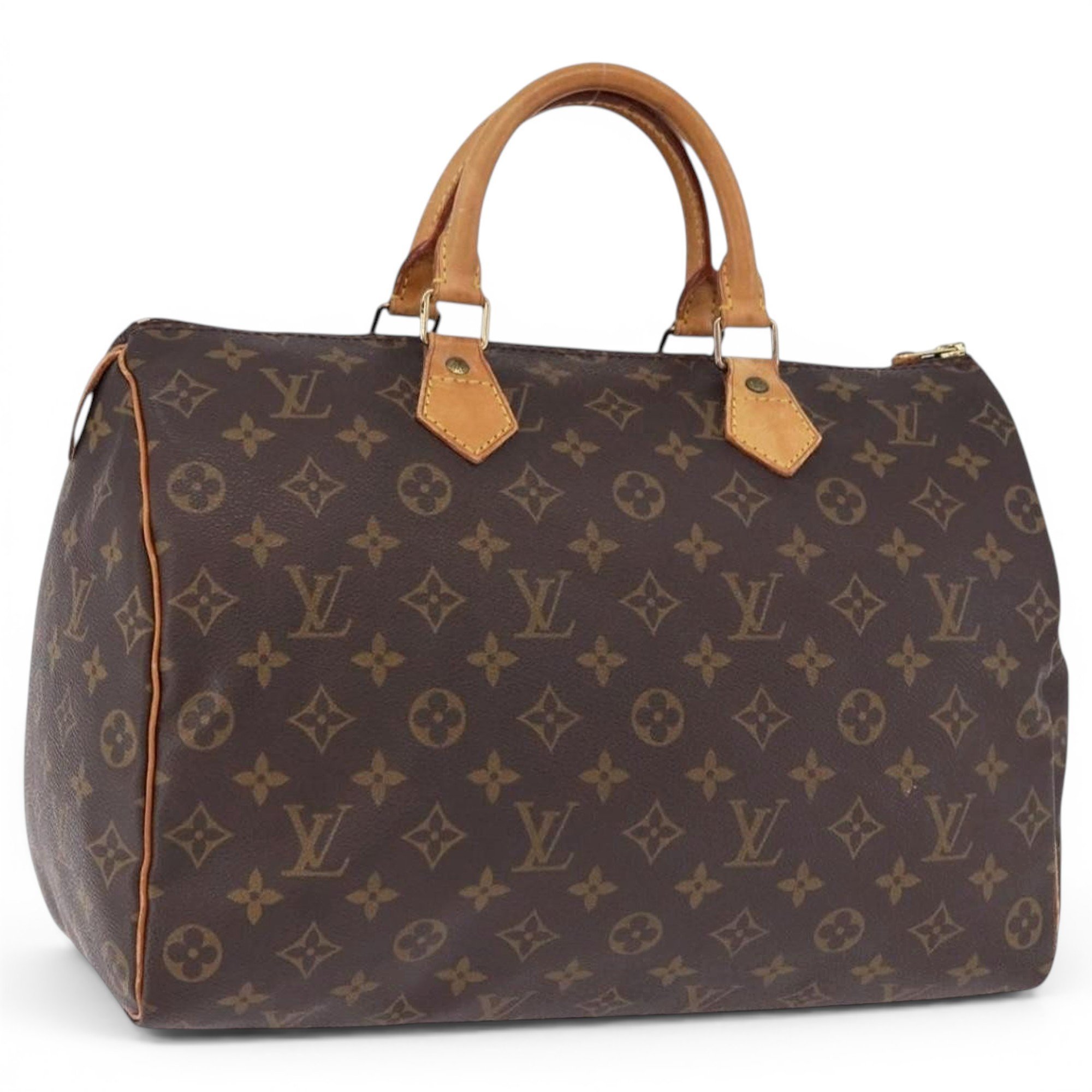 Speedy leather bowling bag