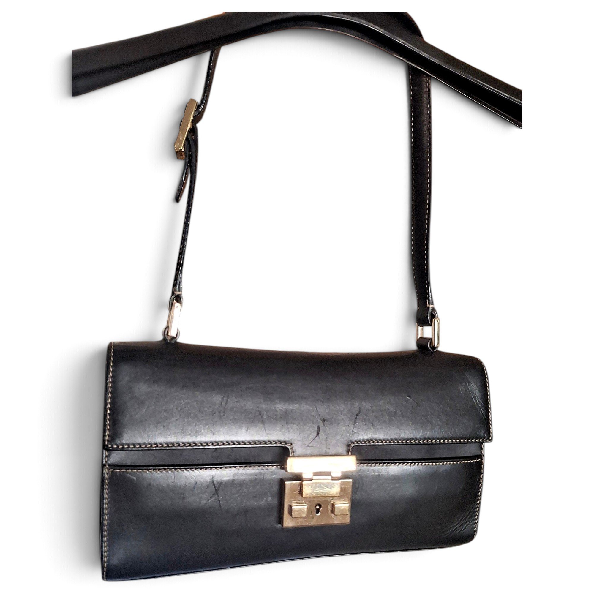 Cat Lock leather handbag