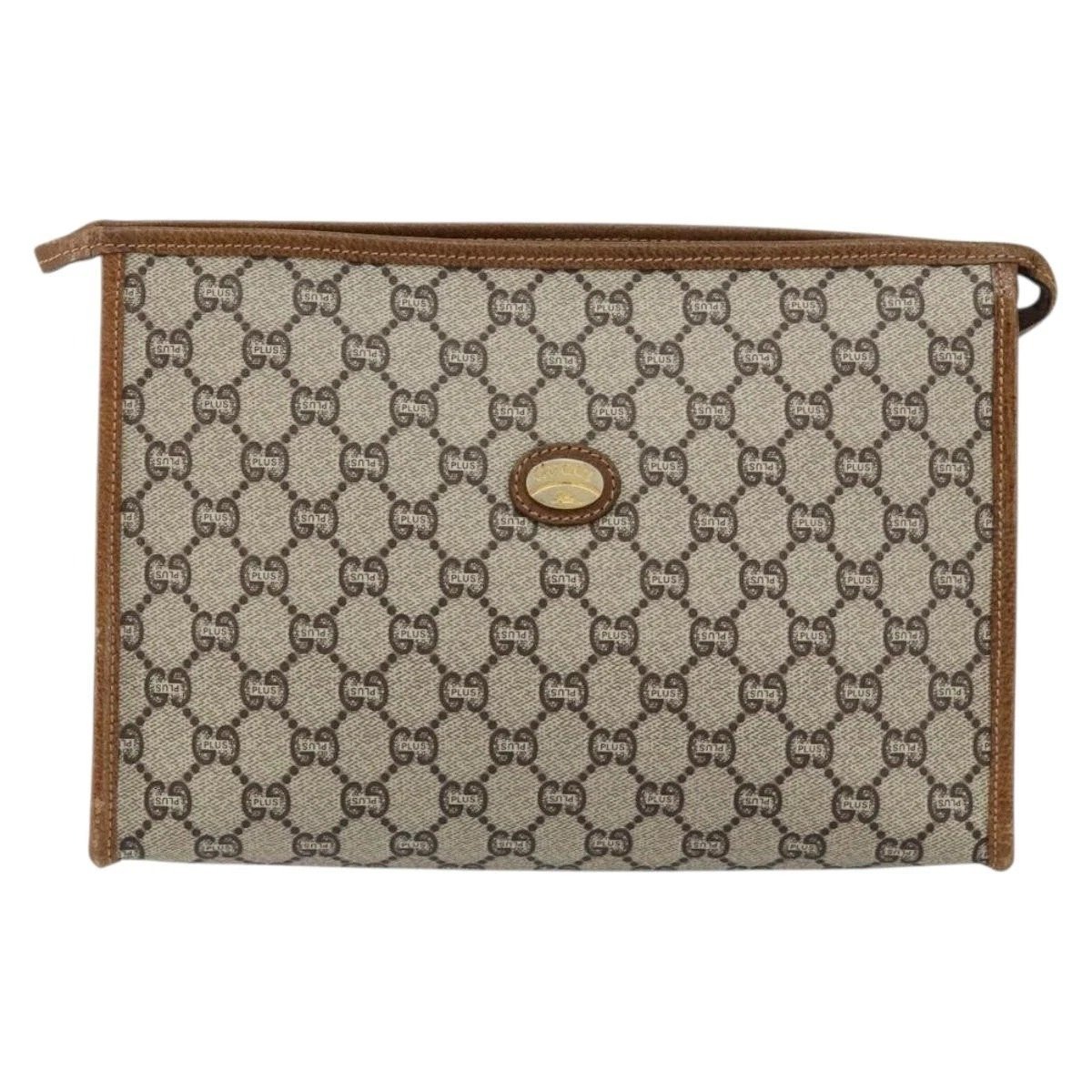 Leather clutch bag