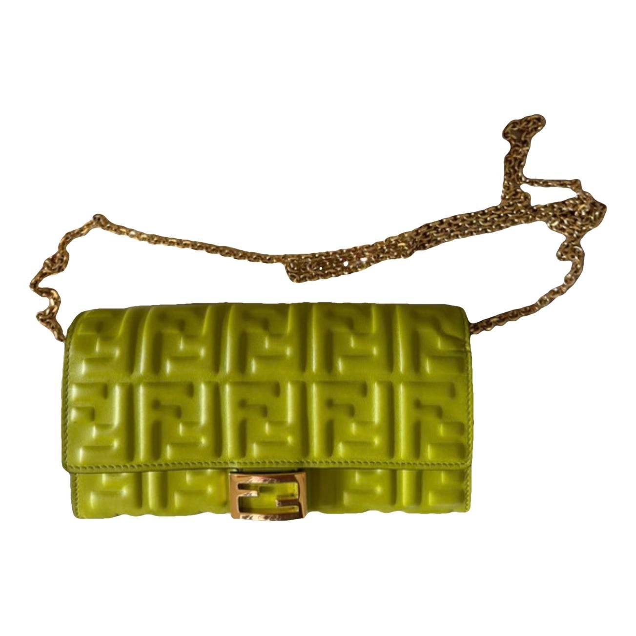 Leather clutch bag
