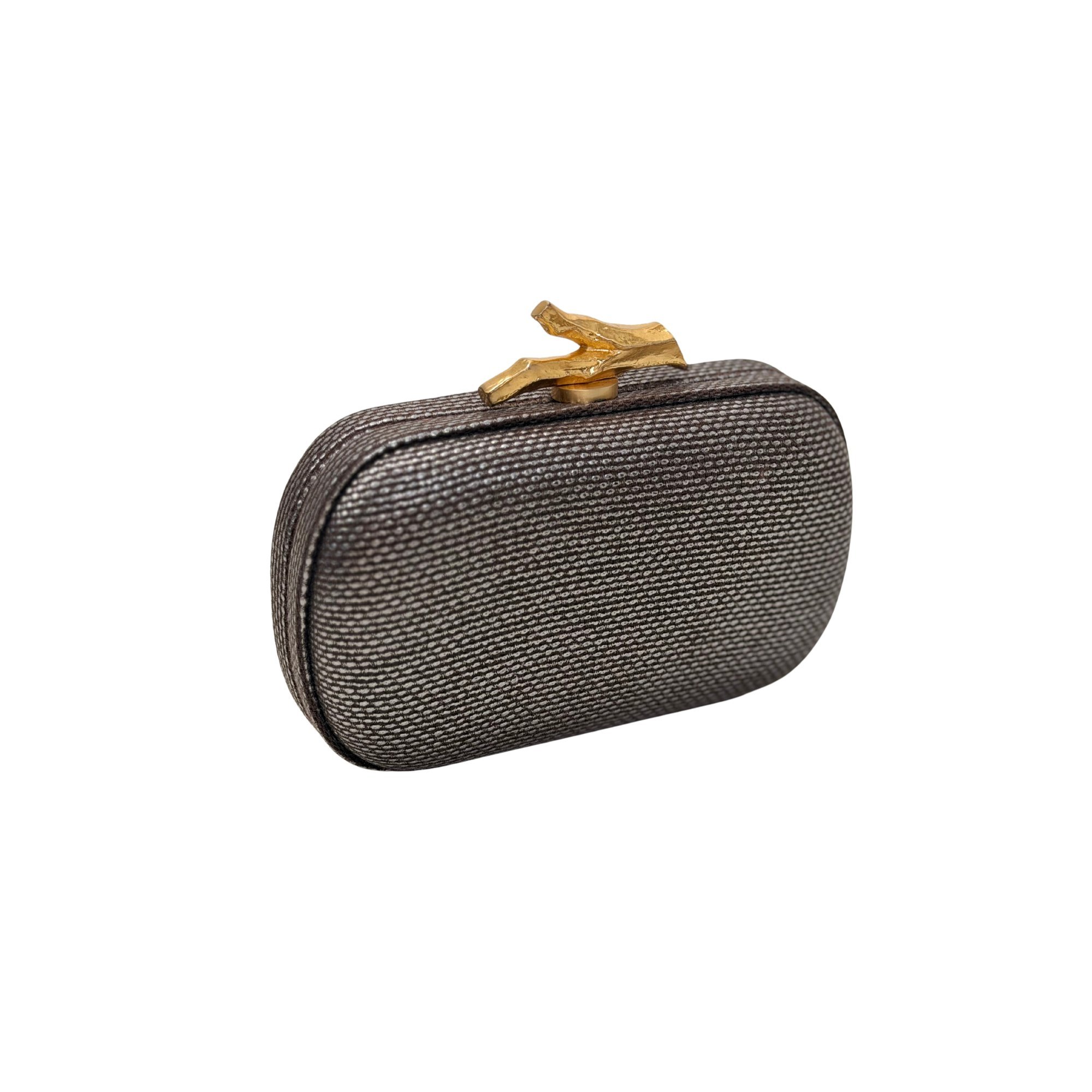 Leather clutch bag