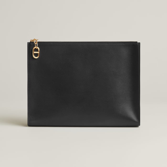 Noir Zipengo Chaine d'Ancre GM Pouch