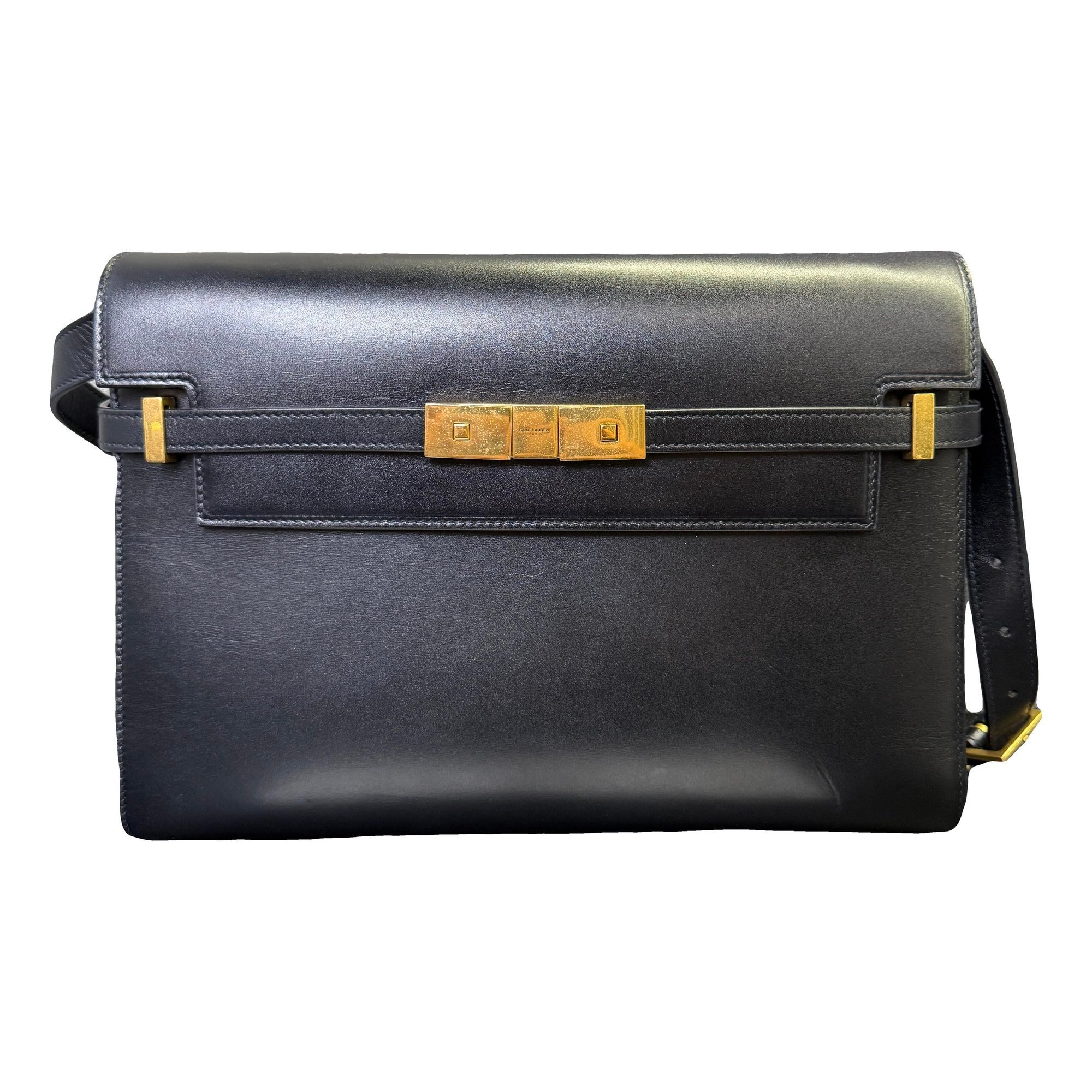 Leather clutch bag