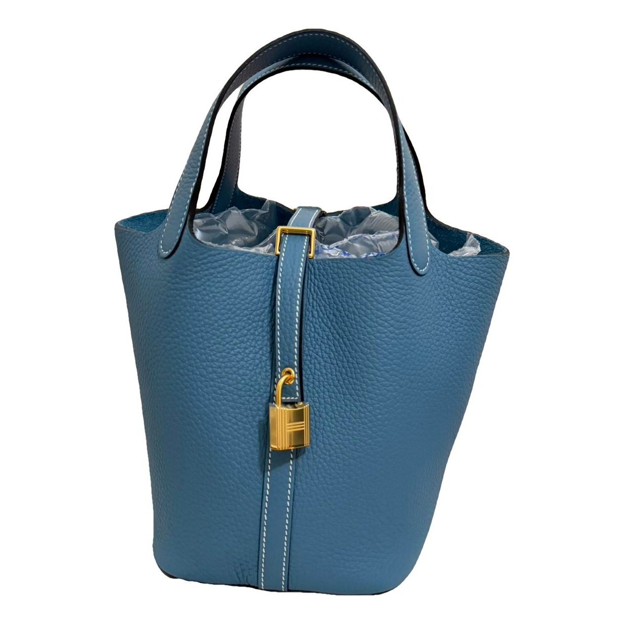 Hermes Picotin 18 Handbag Toile Jean 2025