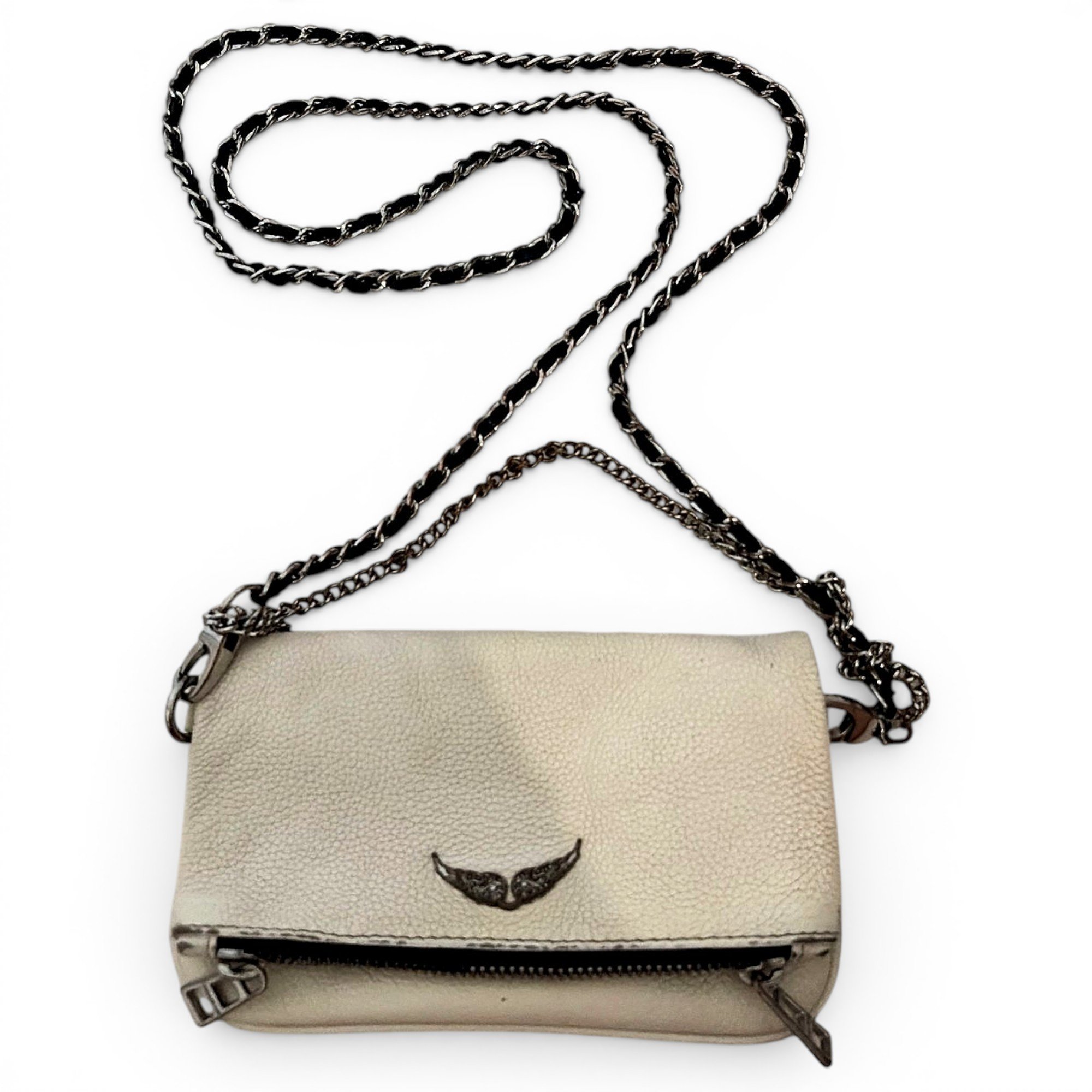 Rock leather crossbody bag