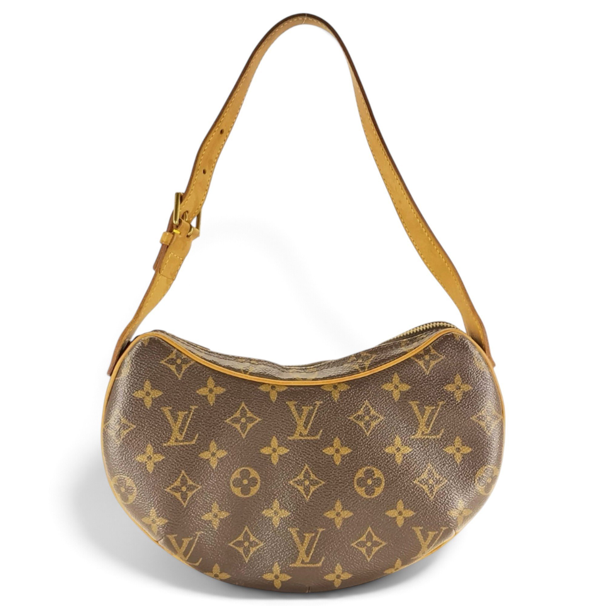 Croissant leather handbag