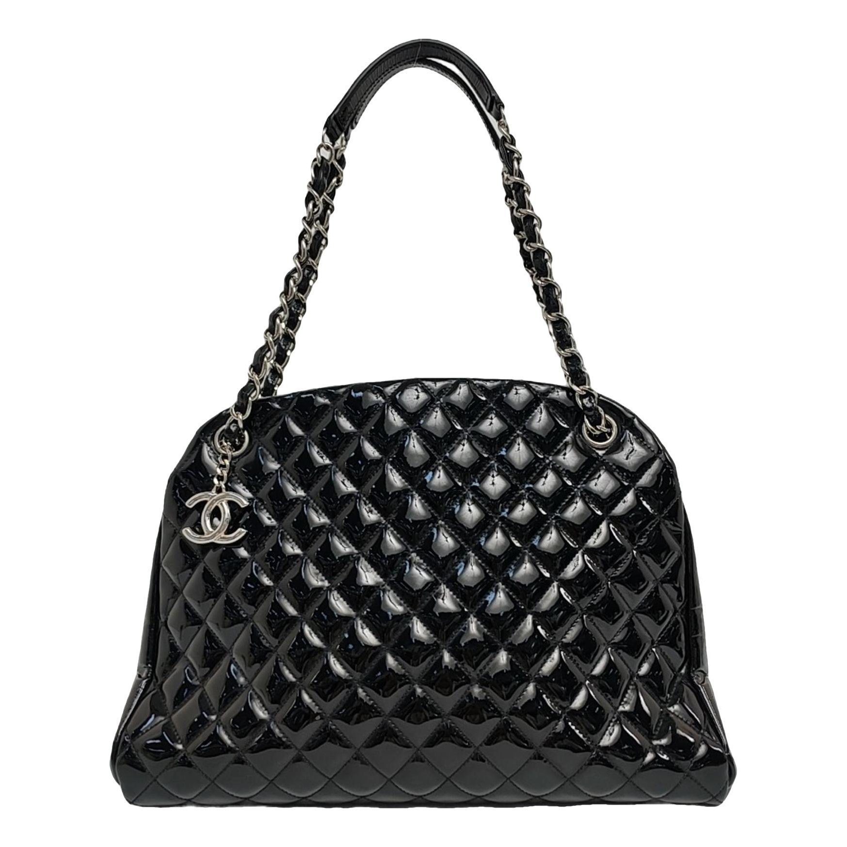 Mademoiselle patent leather handbag