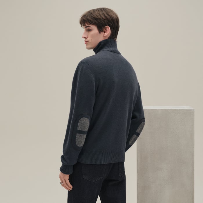 Ardoise Cashmere "Maillon Chaine d'Ancre" Full-zip Jacket