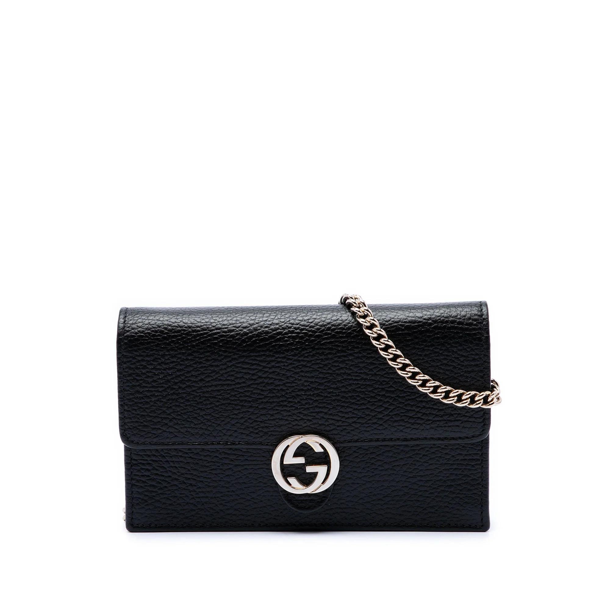 Interlocking pony-style calfskin handbag