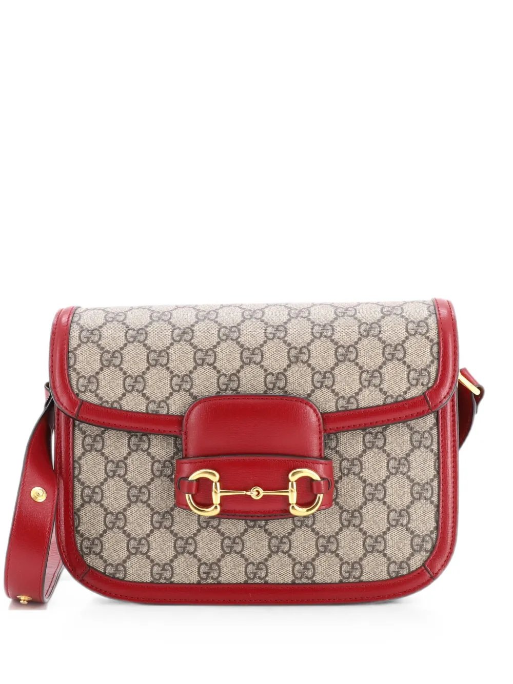 Horsebit 1955 Shoulder Bag GG Coated Canvas with Leather Small crossbody bag