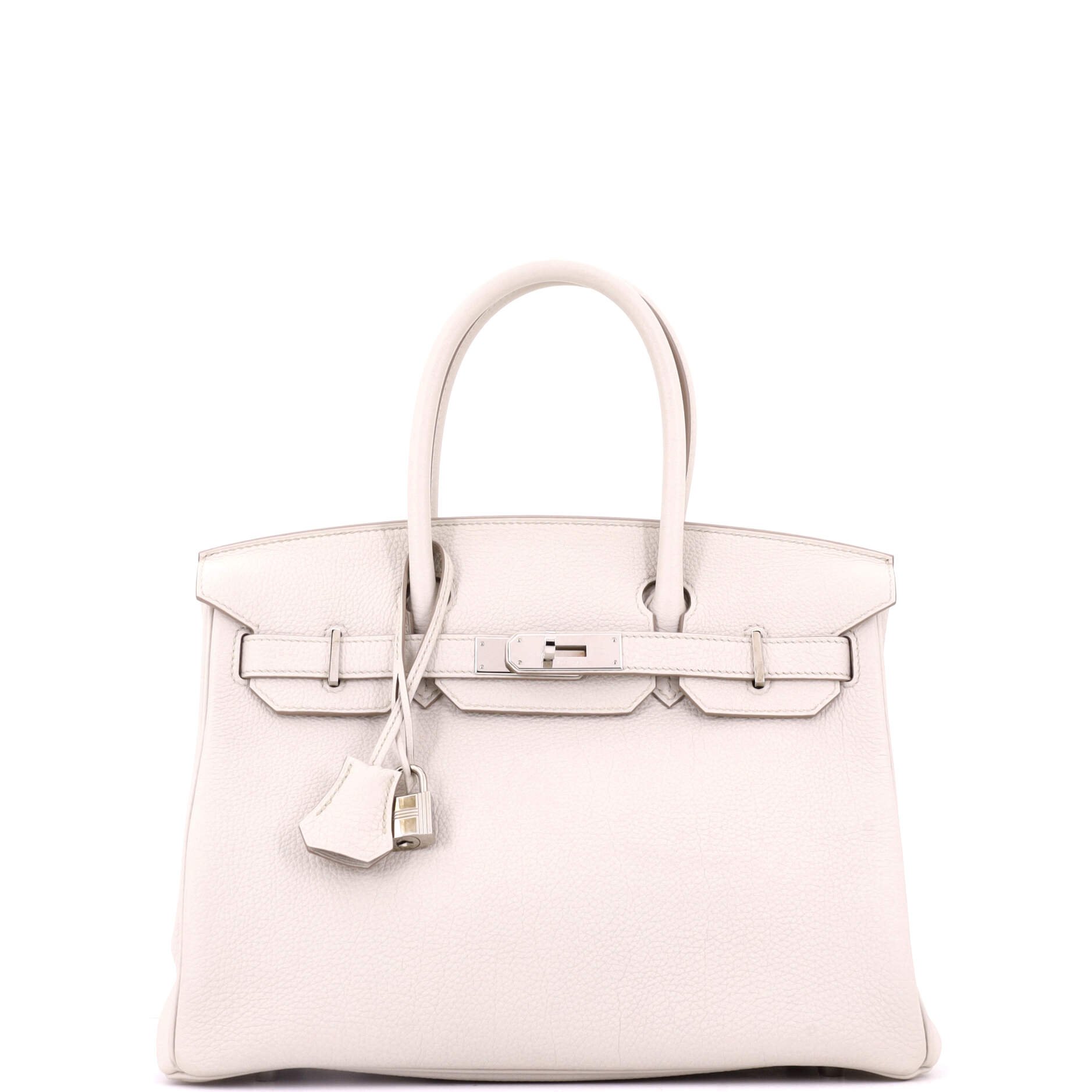 Birkin Handbag Béton Togo with Palladium Hardware 30