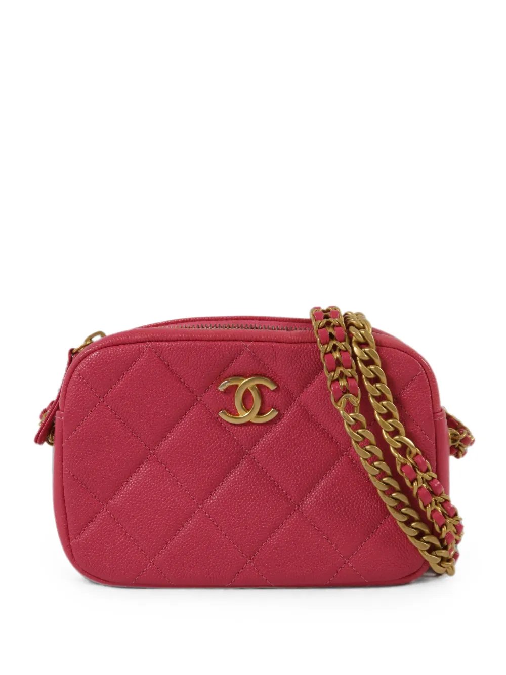 diamond-quilted CC logo-detail mini bag