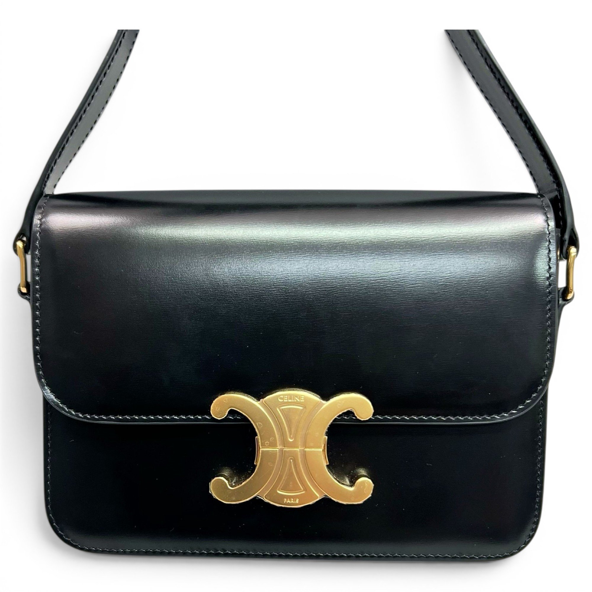 Celine Triomphe leather handbag