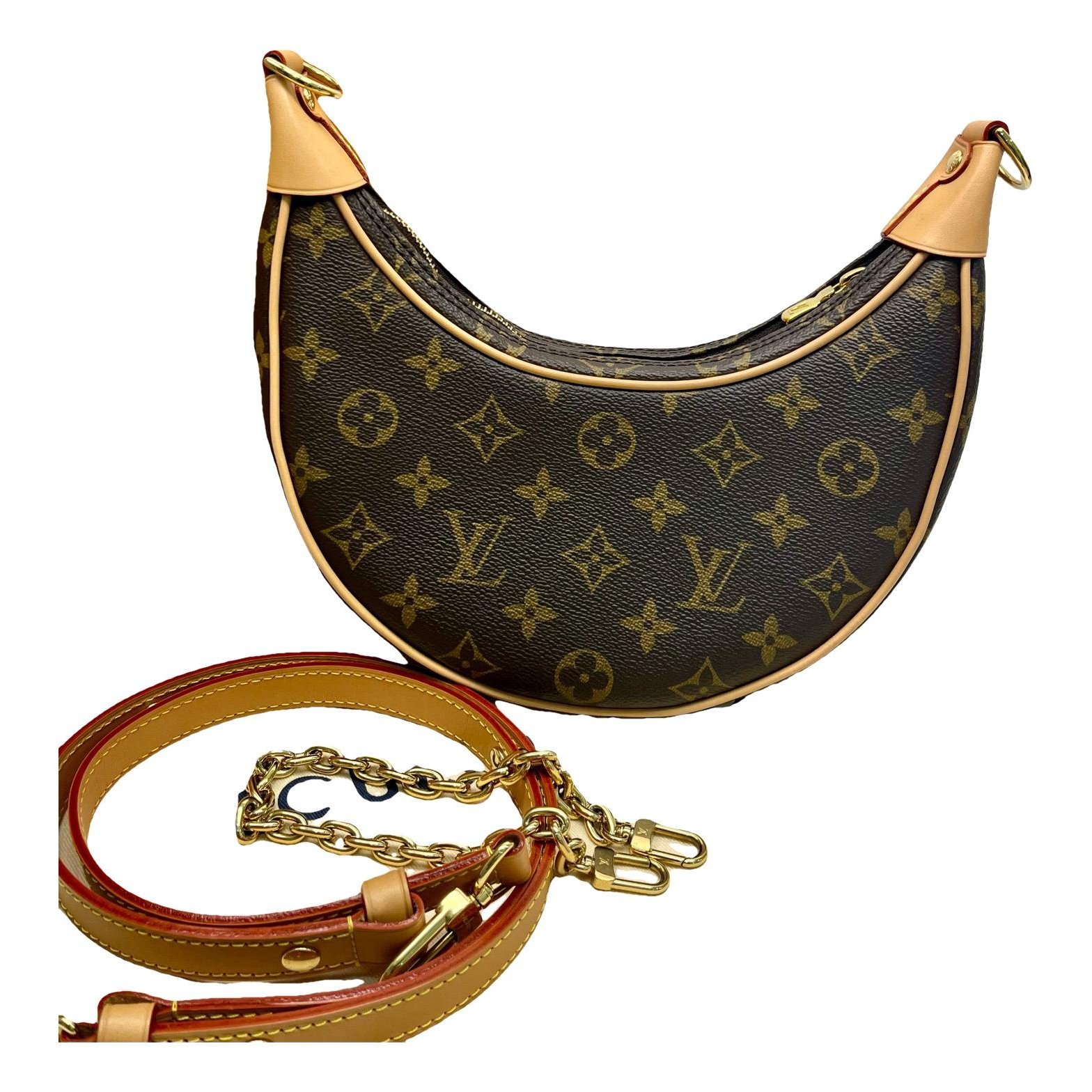 Loop leather handbag