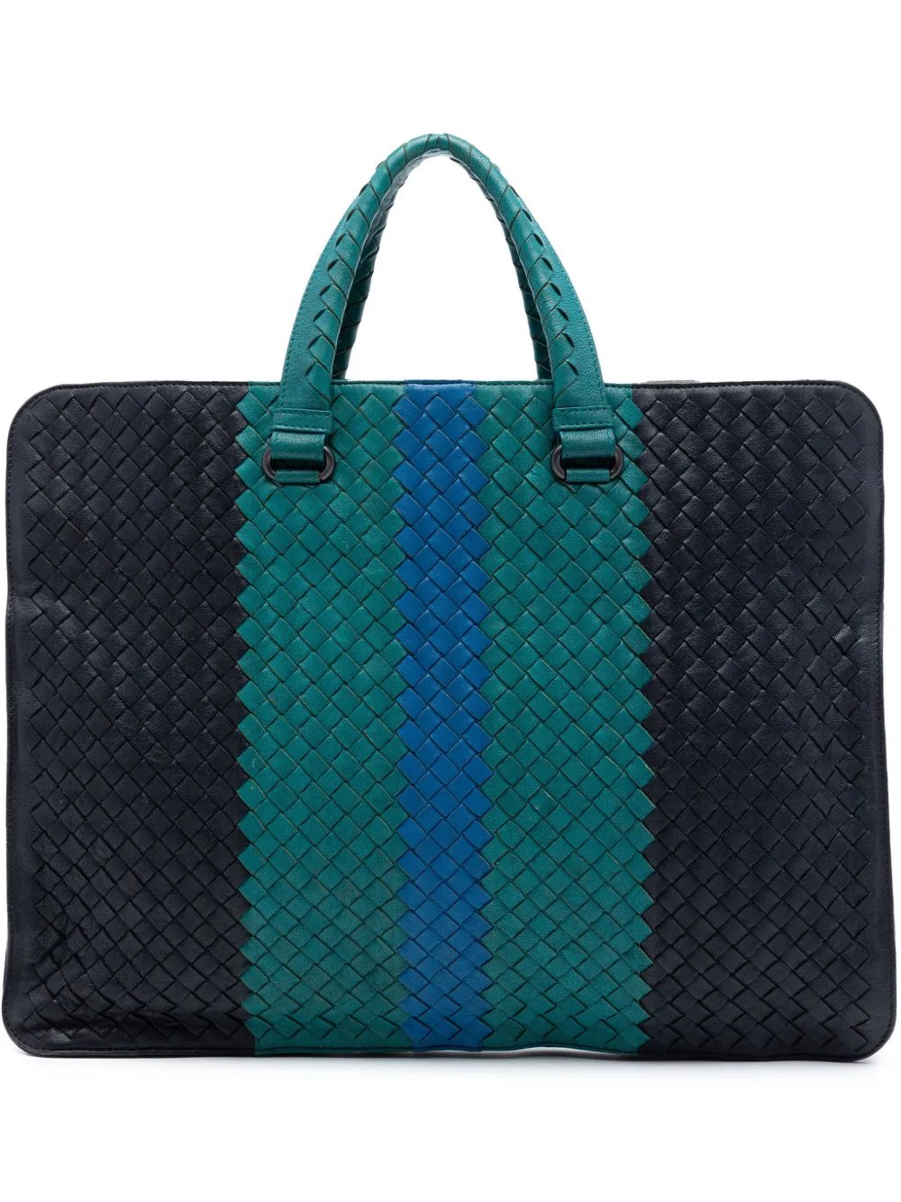 2012-2026 Nappa Intrecciato Club Fume Briefcase business bag