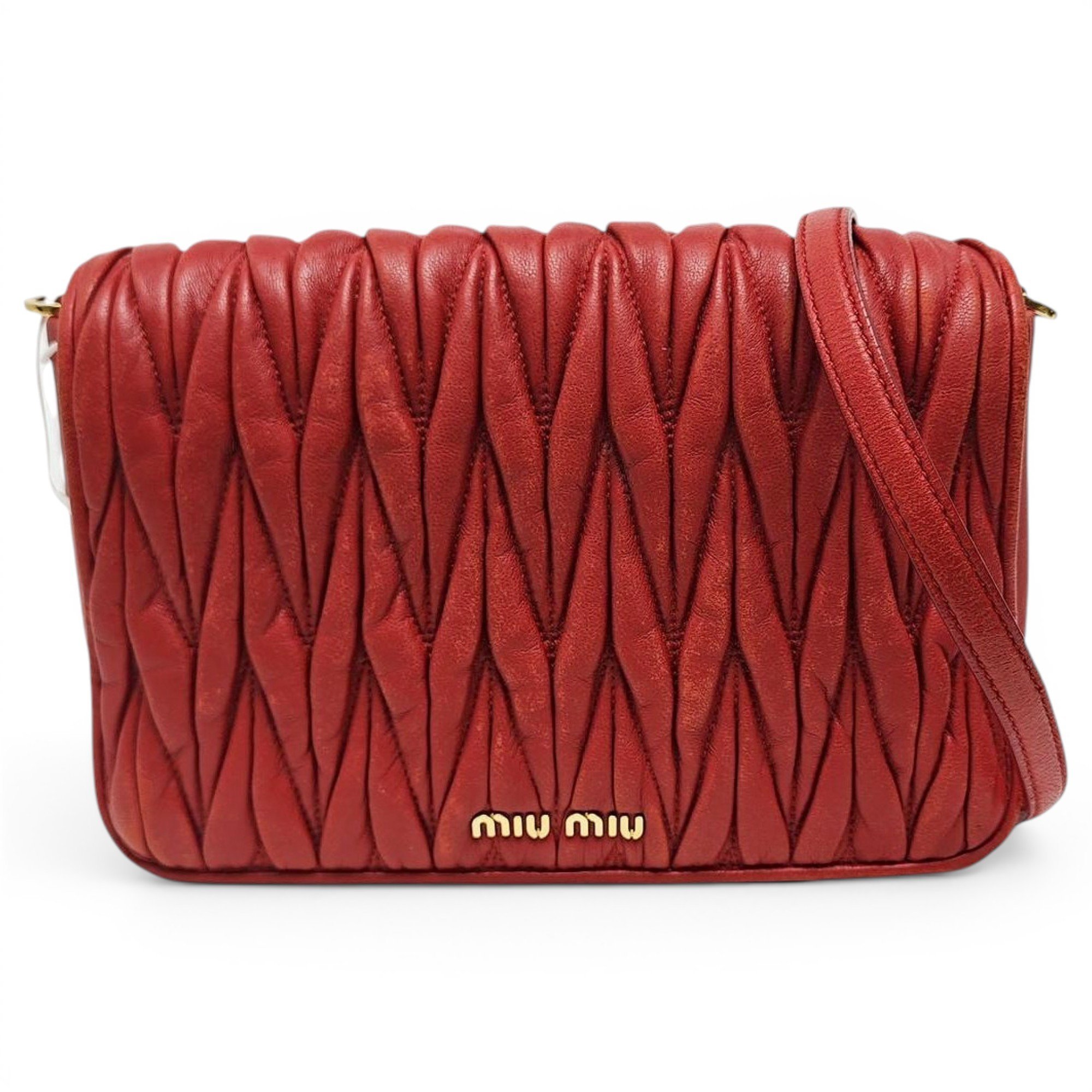 Miu delice leather crossbody bag