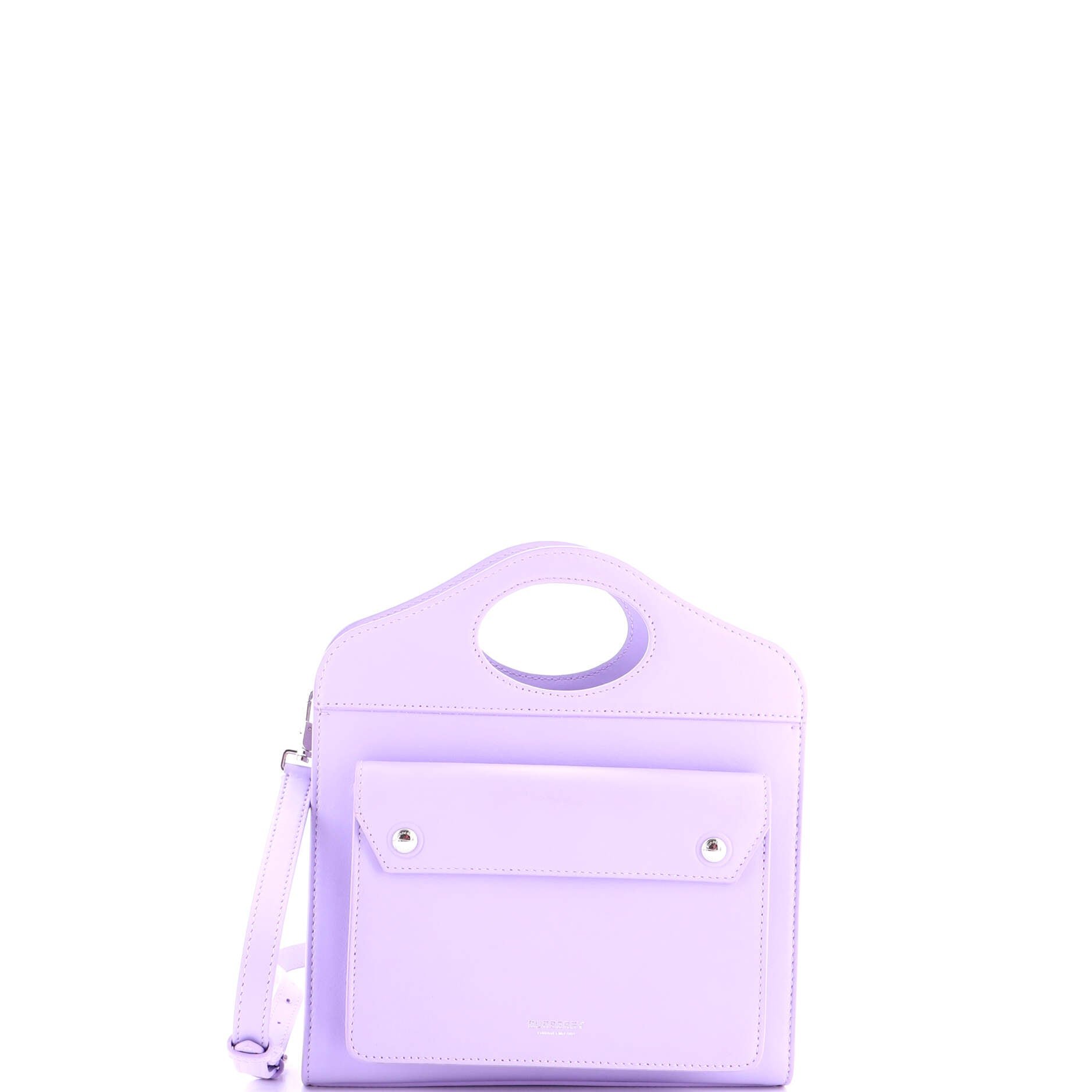 Logo Pocket Tote Leather Mini