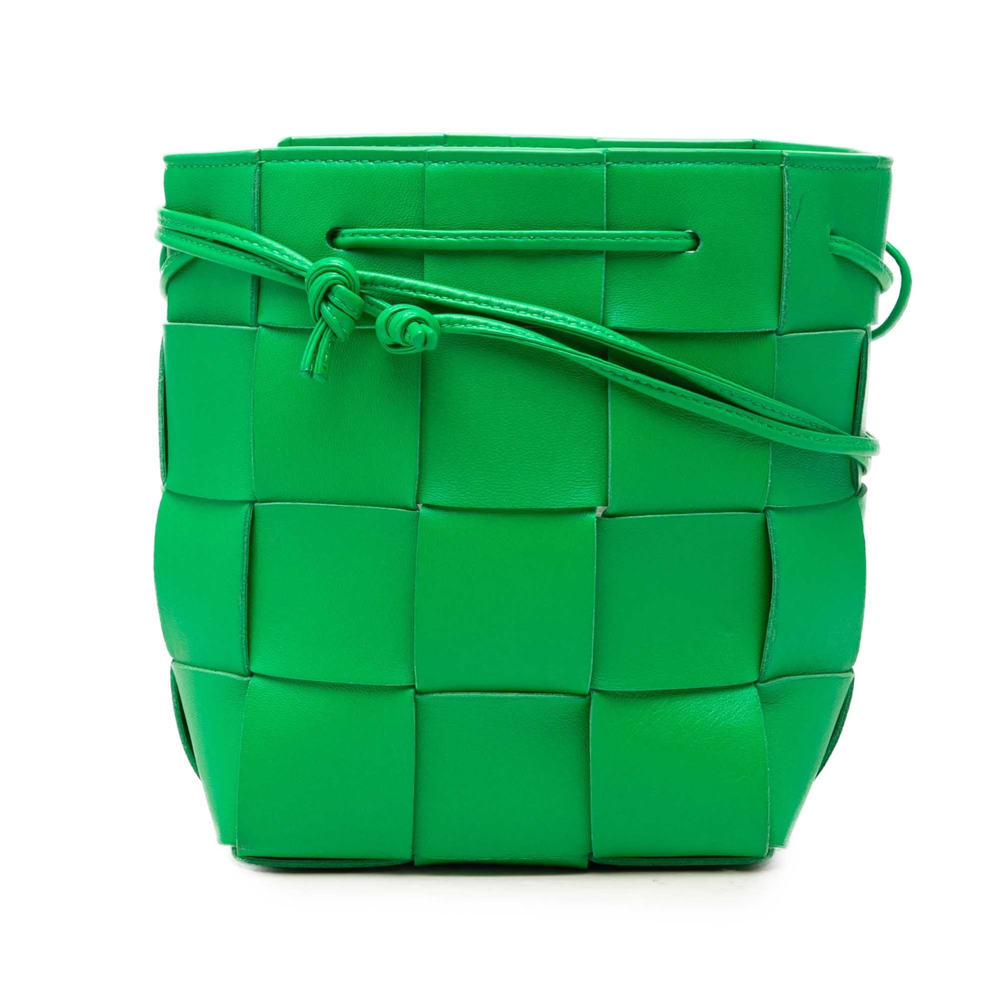 Cassette leather handbag