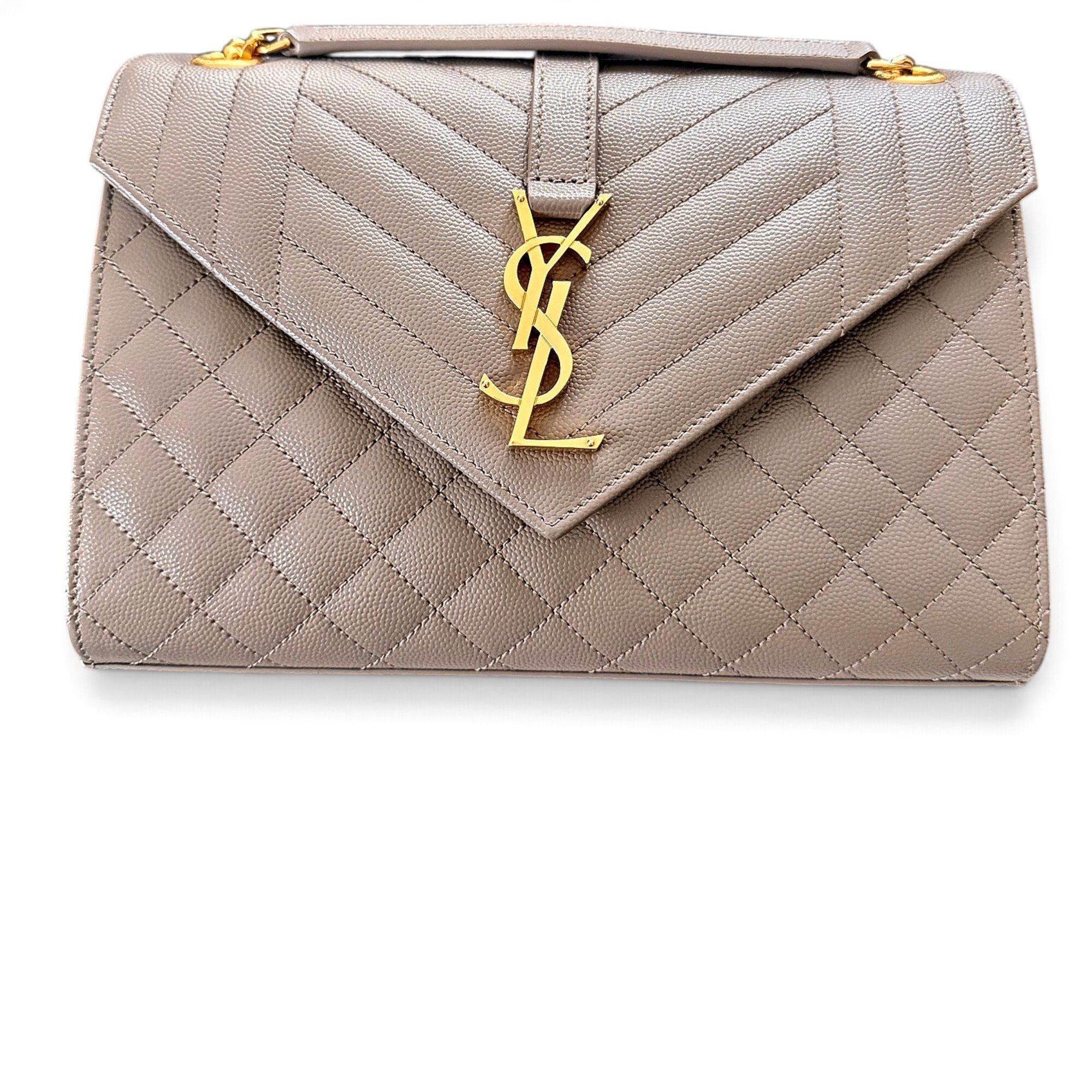 Envelope leather handbag