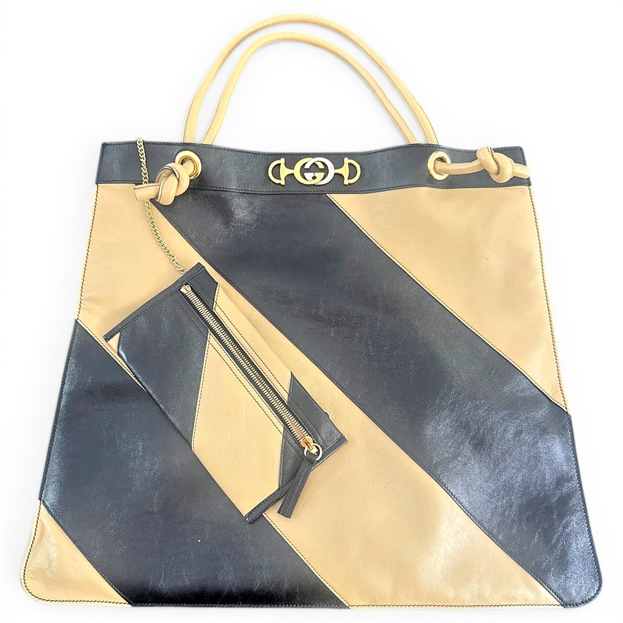 Leather tote