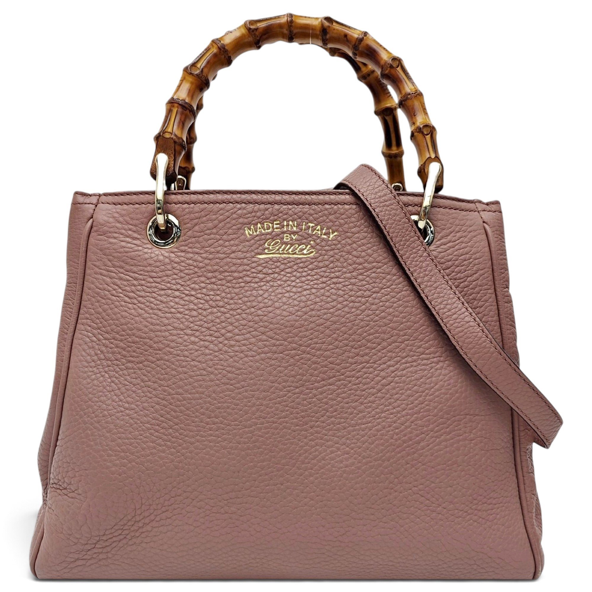 Bamboo leather handbag
