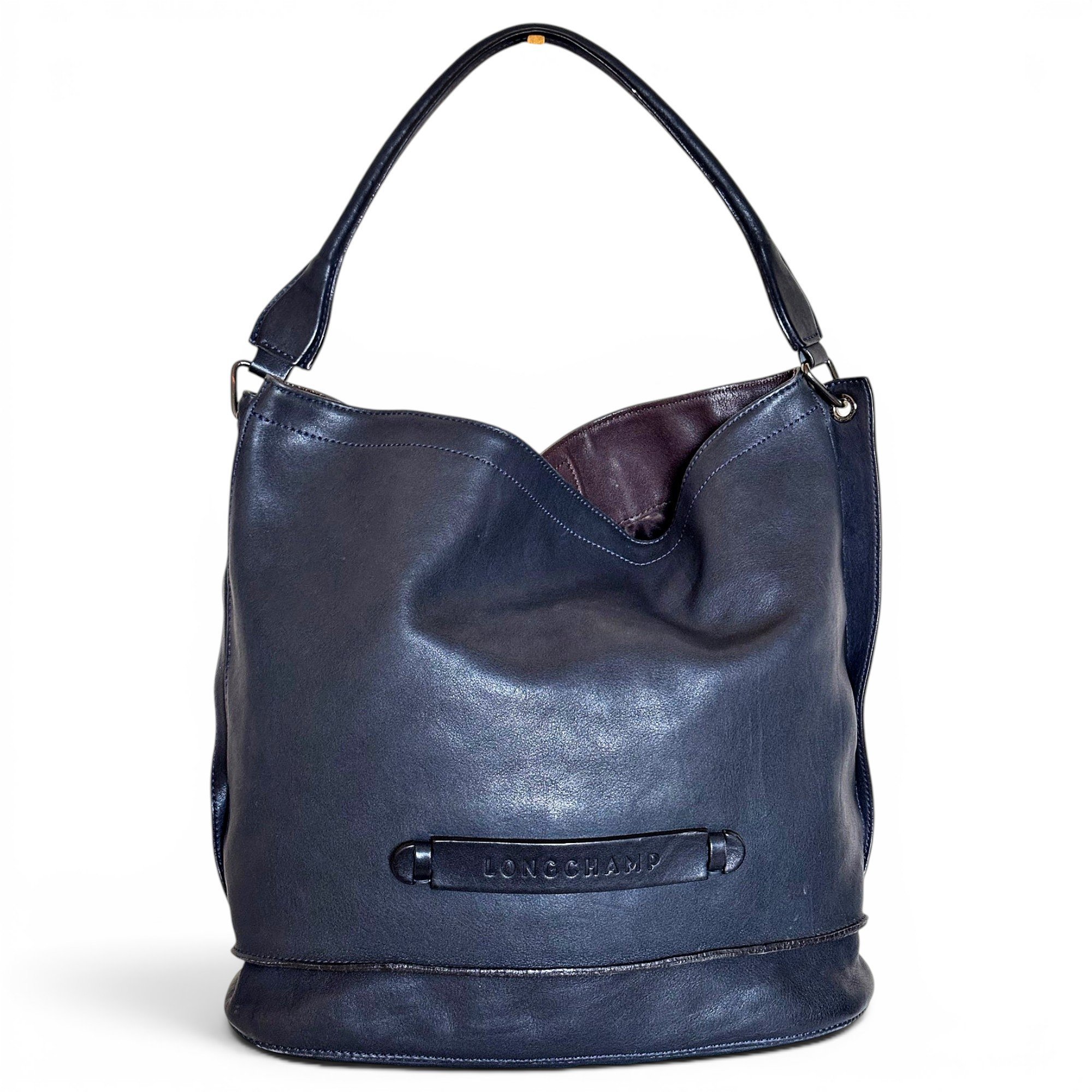 3D leather handbag
