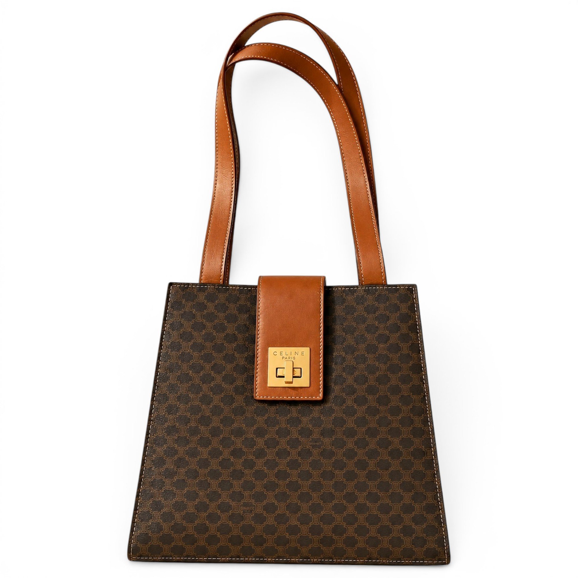 Triomphe leather handbag