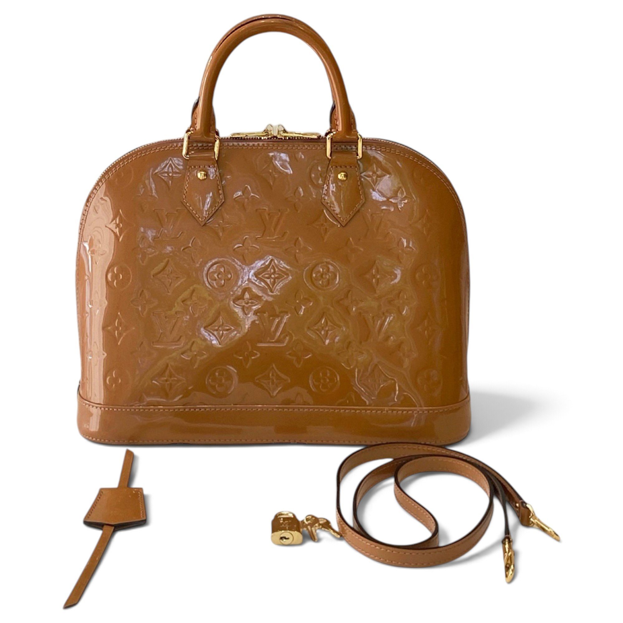 Alma patent leather handbag