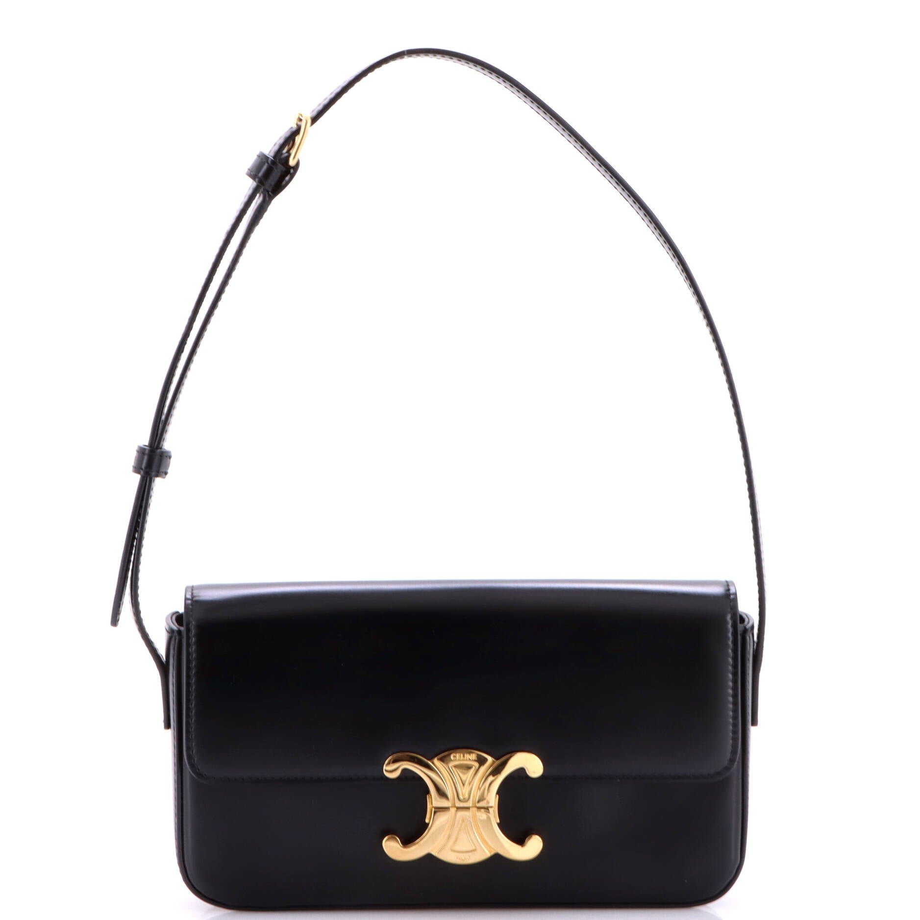 Triomphe East-West Shoulder Bag Smooth Calfskin