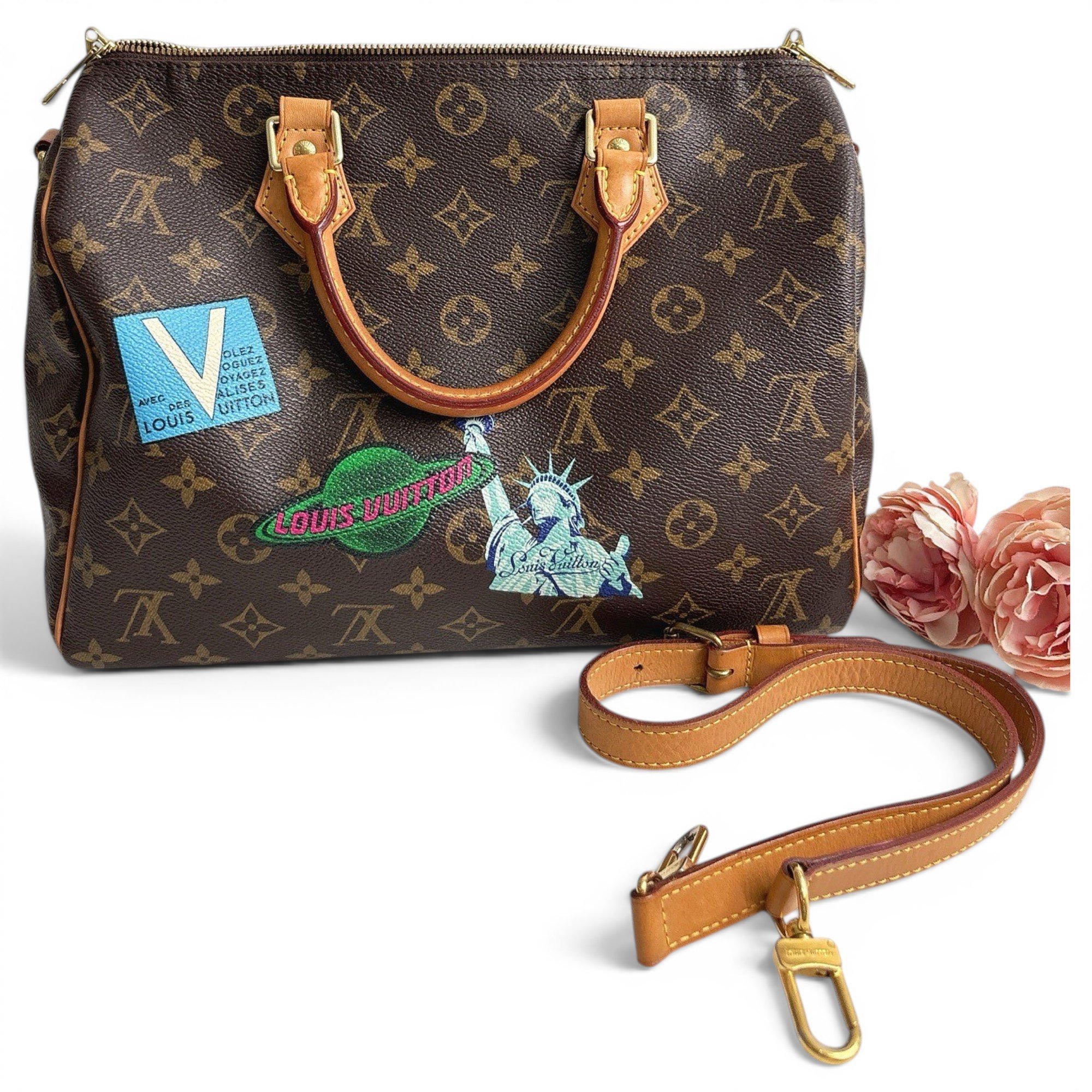Speedy Bandoulière leather handbag