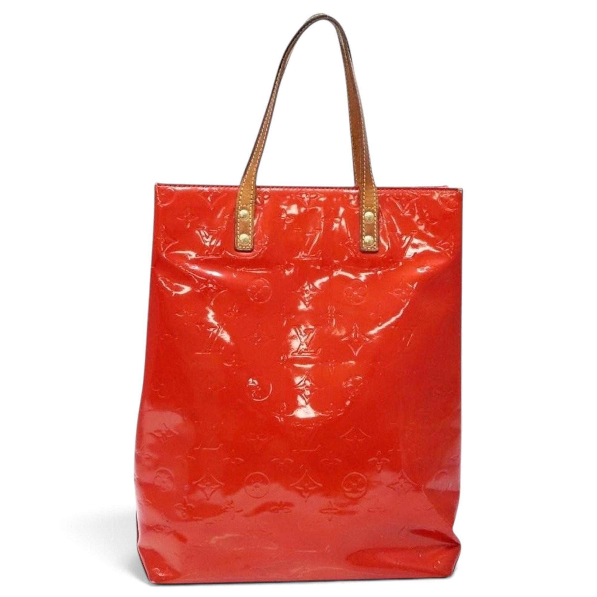 Reade patent leather handbag