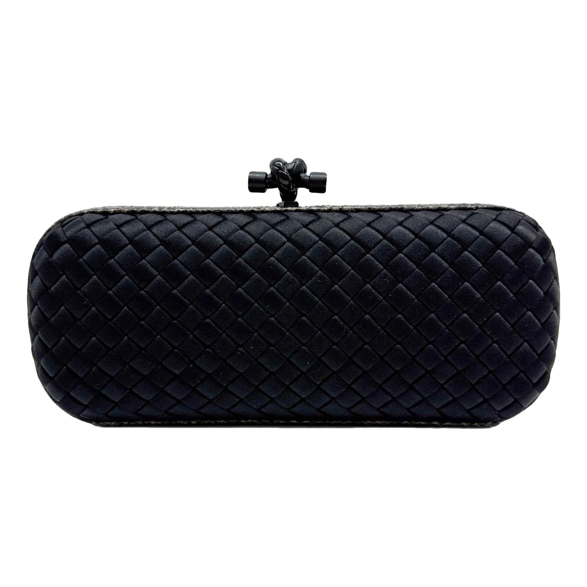 Pochette Knot silk clutch bag