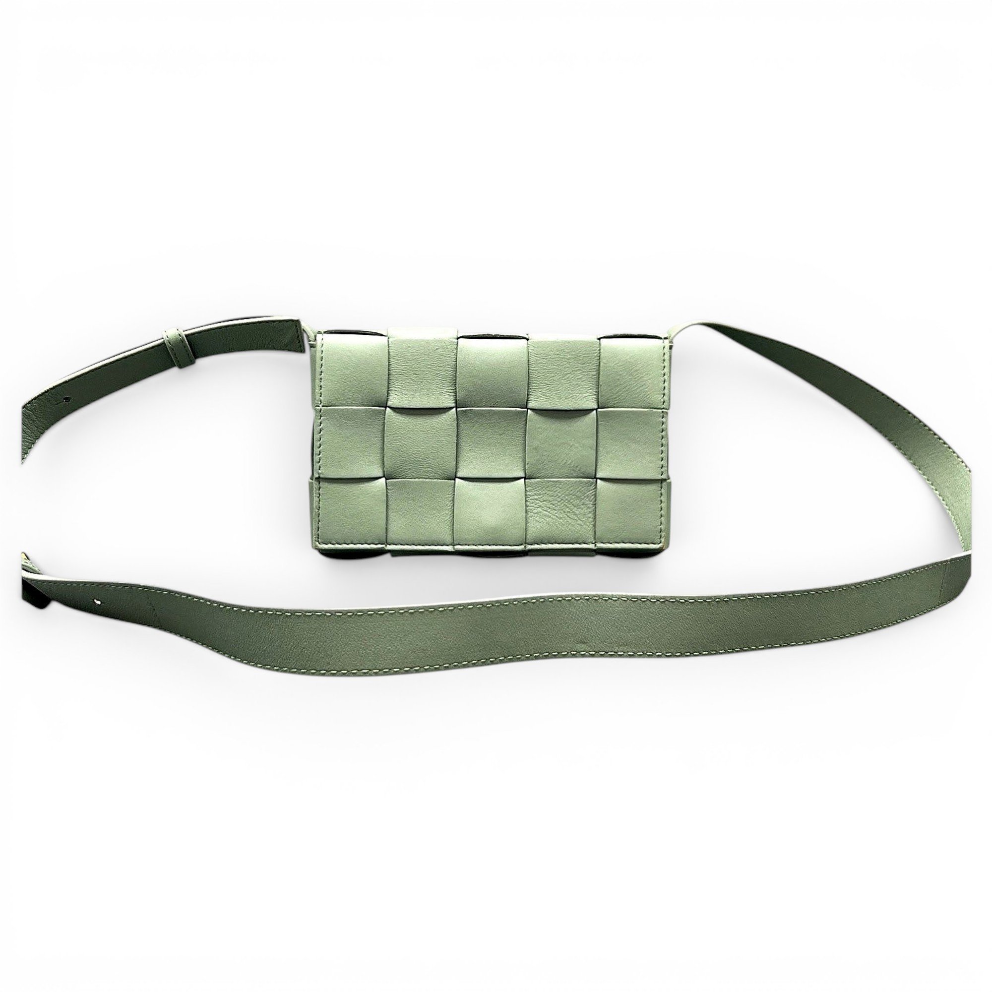 Cassette leather crossbody bag