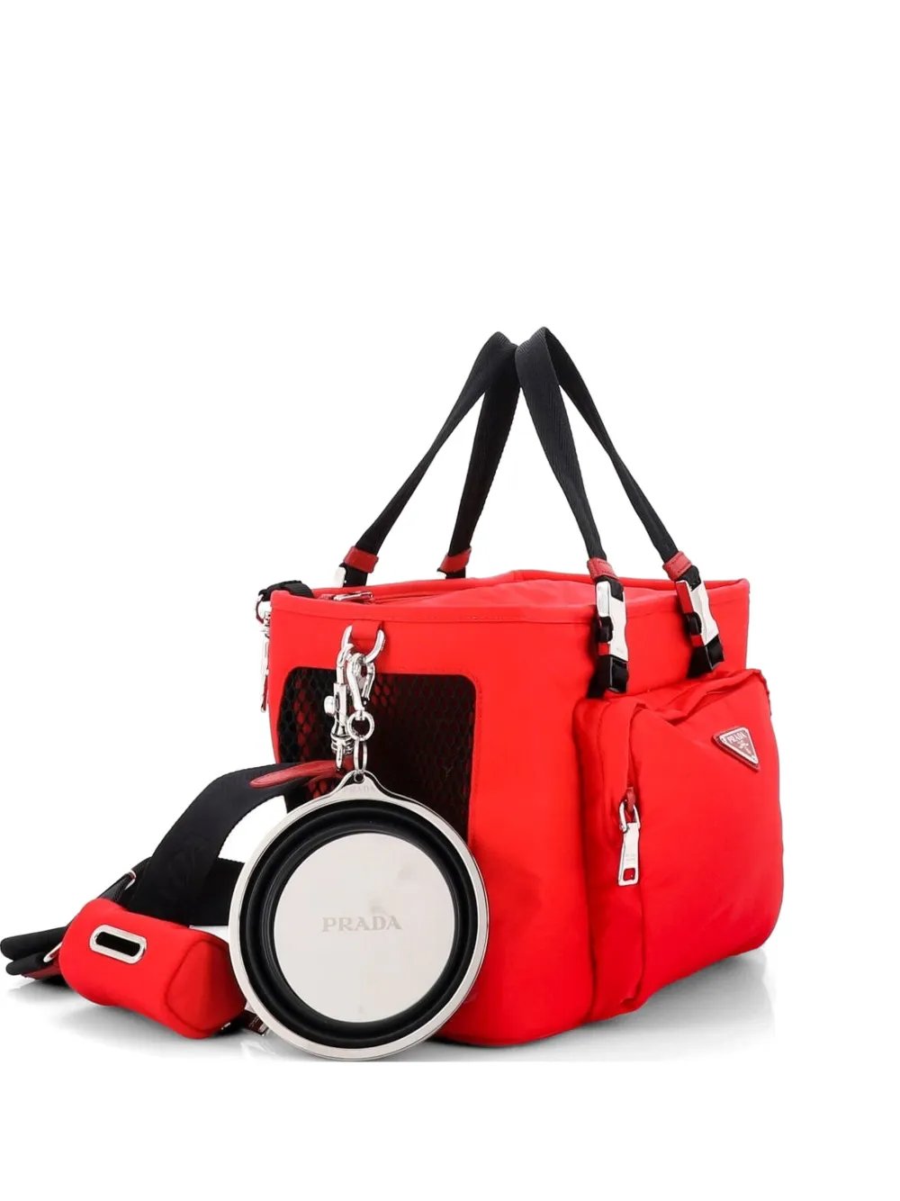 Prada Convertible Pet Carrier Re-Nylon with Mesh satchel