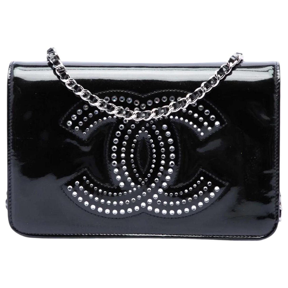 Wallet On Chain leather crossbody bag