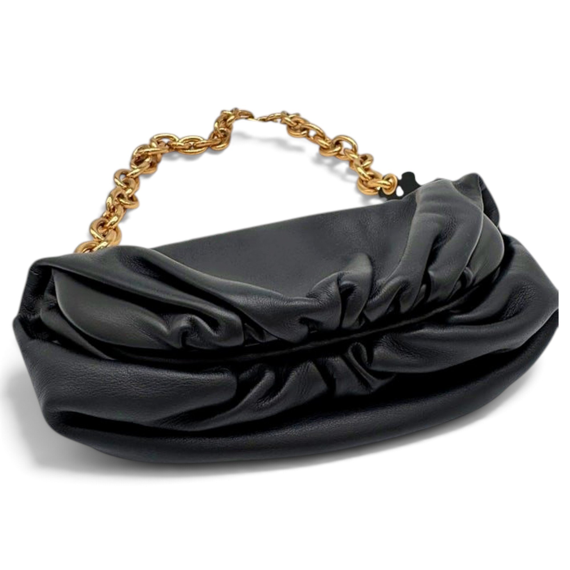 Pouch leather handbag