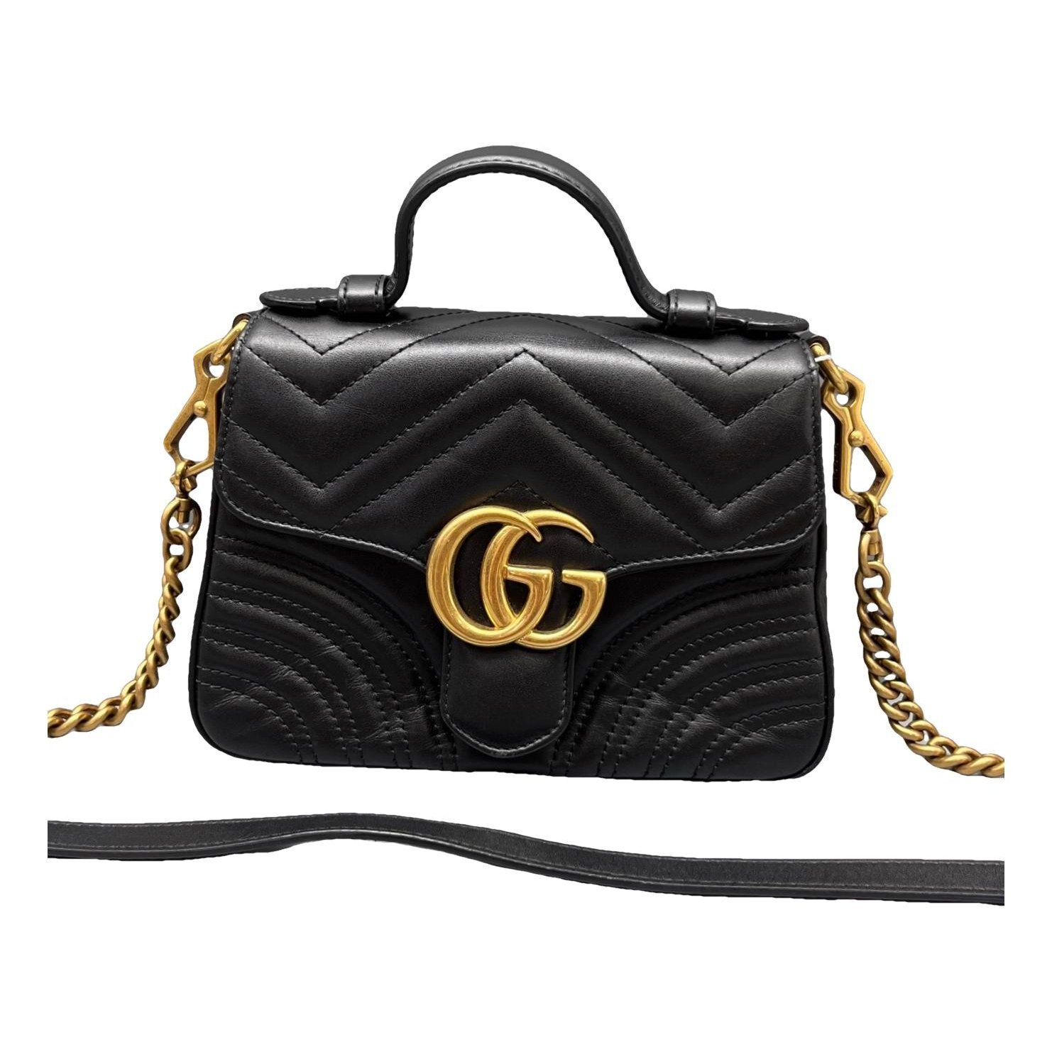 GG Marmont Flap leather handbag