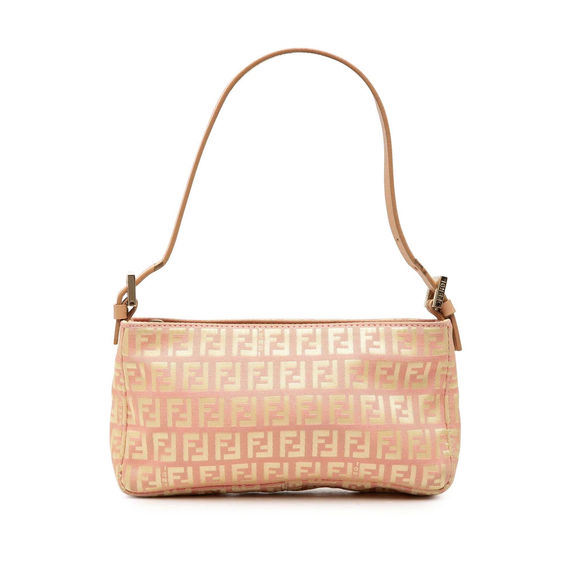 Pocket leather handbag