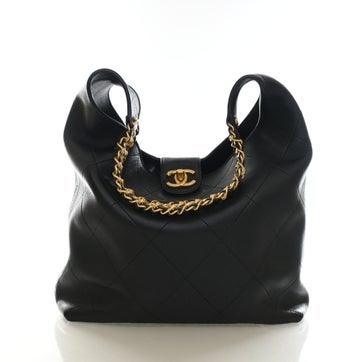 Lambskin Chain Hobo Small