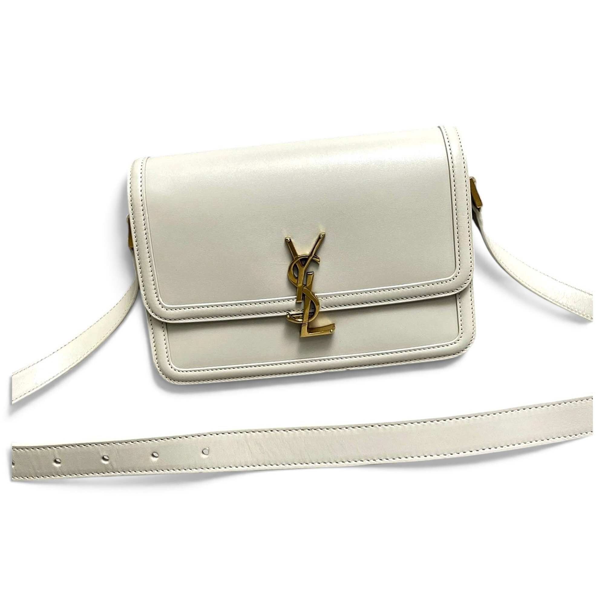 Solférino leather handbag