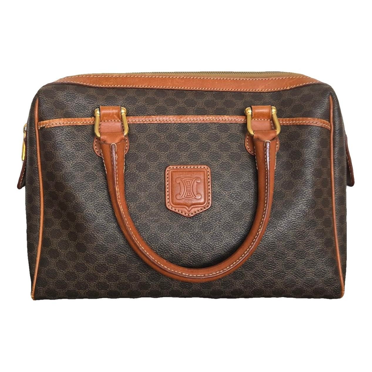 Leather bowling bag