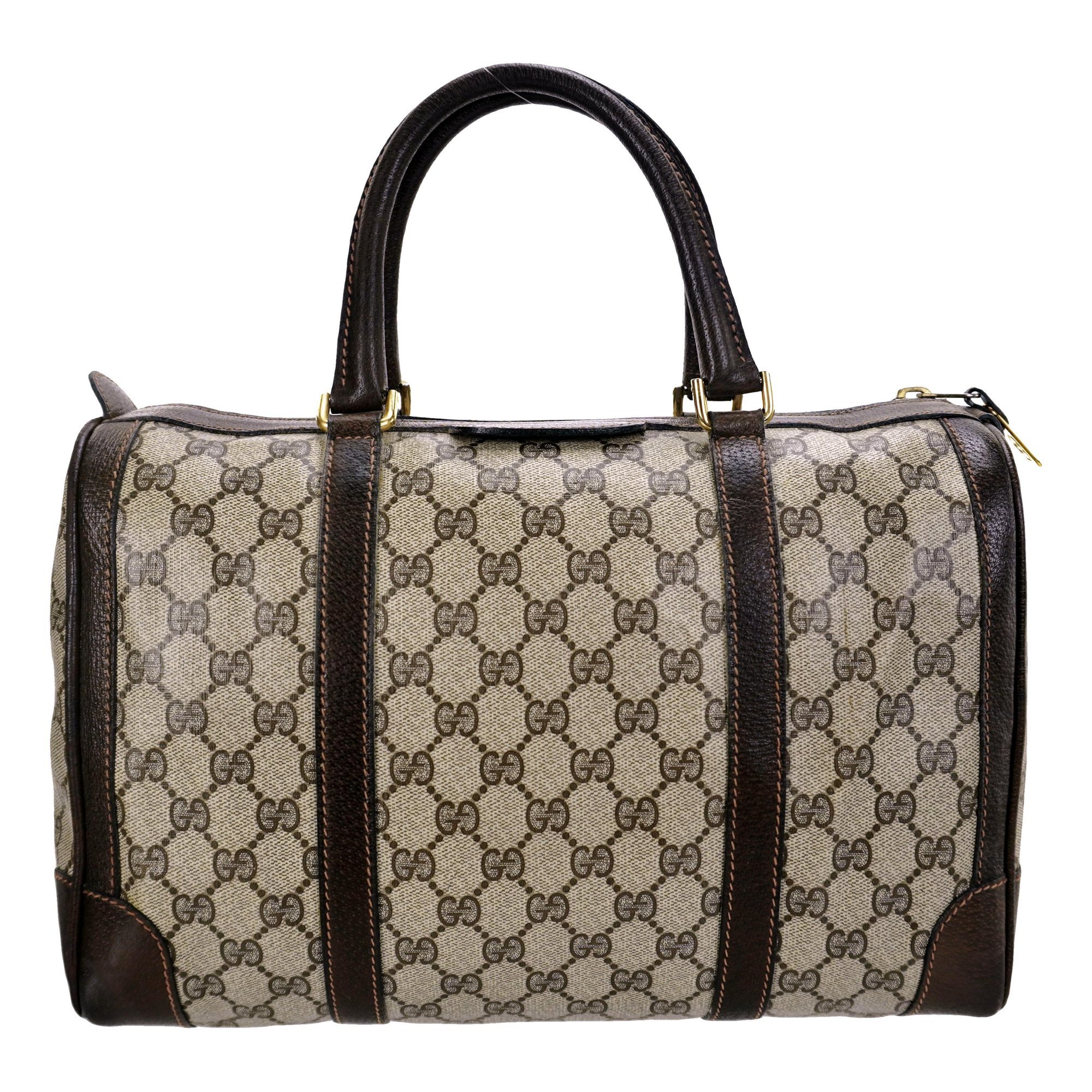 Boston leather tote