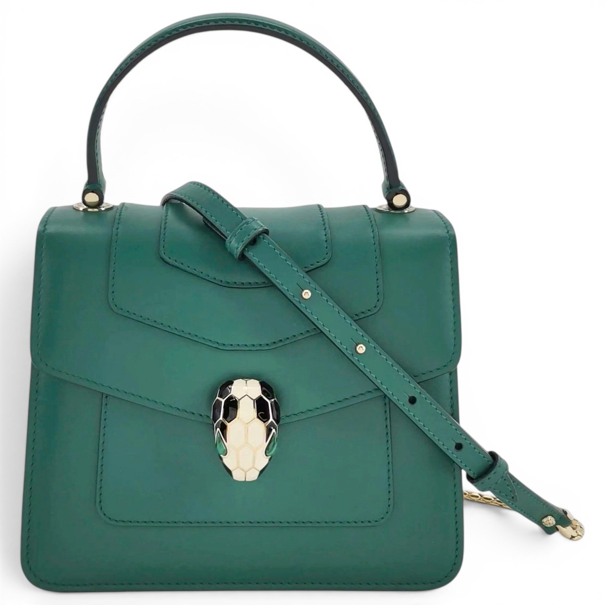 Serpenti leather crossbody bag