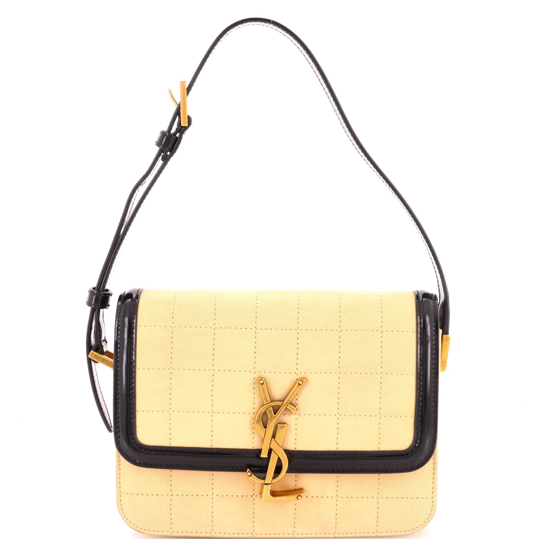 Solferino Bag Quilted Suede Small