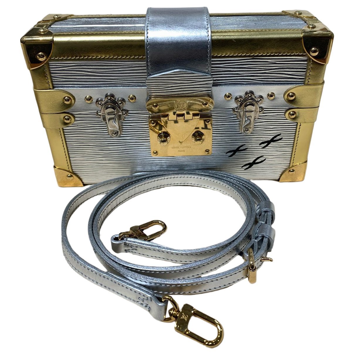 Petite Malle leather handbag
