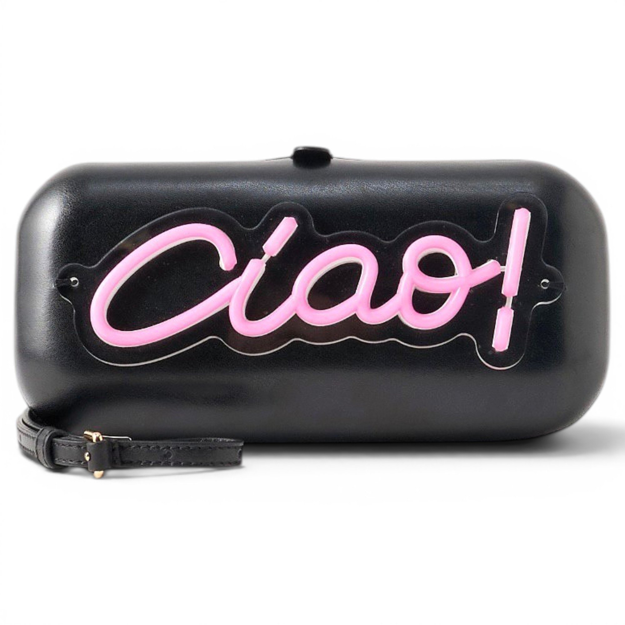 Vinyl clutch bag