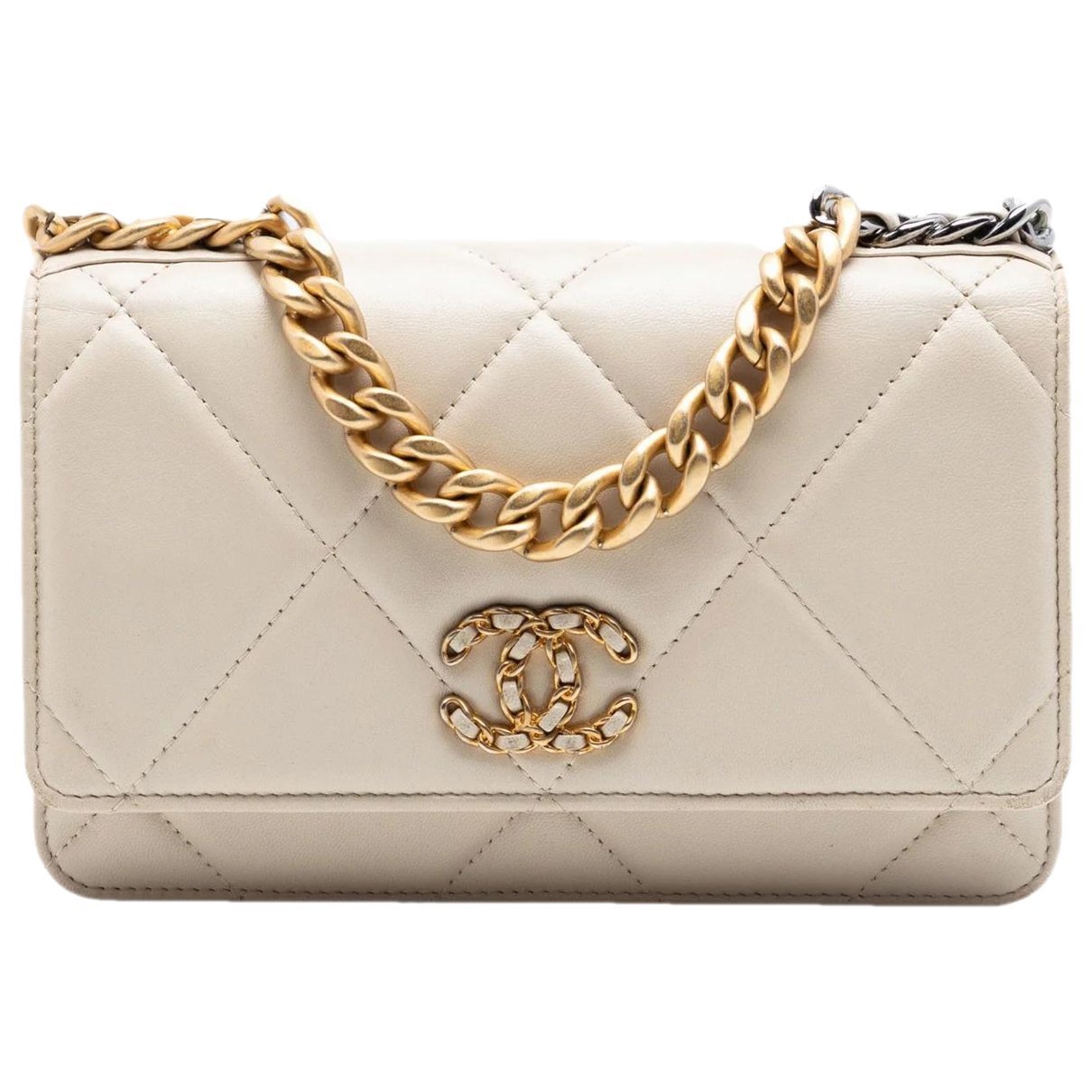 Wallet On Chain leather satchel