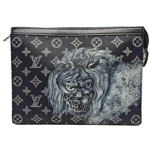 Porte Documents Voyage leather handbag