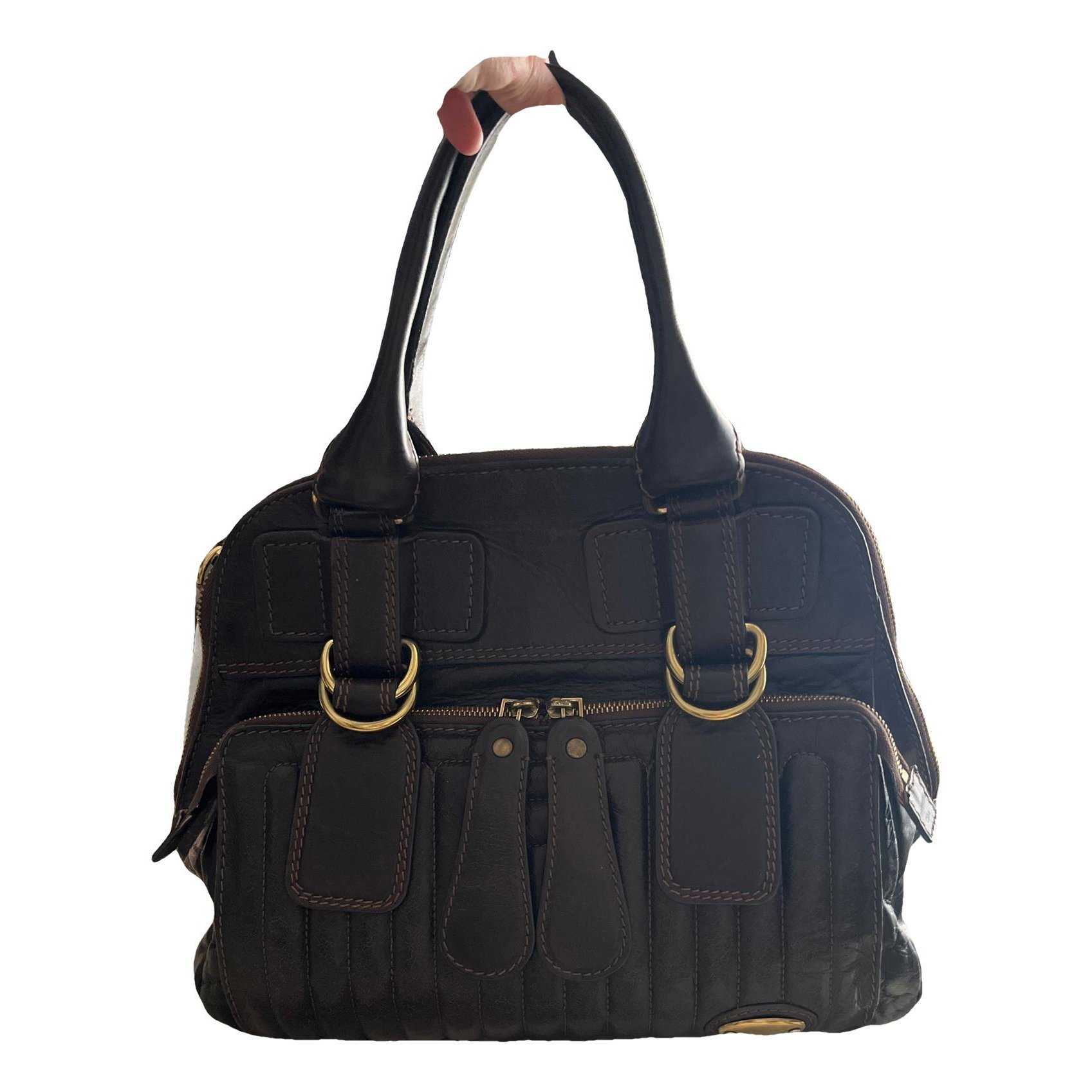 Bay leather handbag