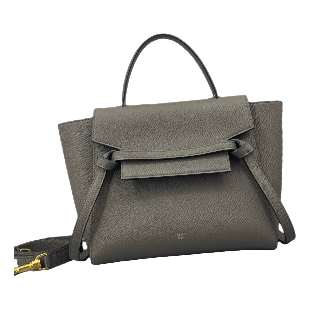 Belt leather handbag